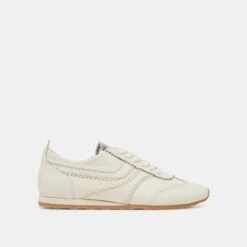 DELANY SNEAKERS OFF WHITE LEATHER(Delany Sneakers Off White Leather)