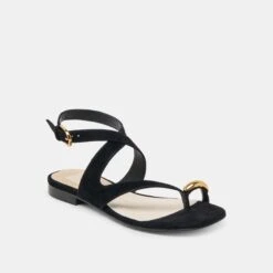 EARLA SANDALS ONYX SUEDE(Earla Sandals Onyx Suede) -Dolce Vita Shop DOLCEVITA SANDALS EARLA ONYXSUEDE 01