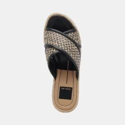 ELDORA HEELS WHITE BLACK RAFFIA(Eldora Heels White Black Raffia) -Dolce Vita Shop DOLCEVITA SANDALS ELDORA WHITEBLACKRAFFIA 06
