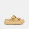 FALYN SANDALS LT NATURAL WOVEN RAFFIA(Falyn Sandals Lt Natural Woven Raffia)
