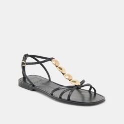 FAUN SANDALS BLACK LEATHER(Faun Sandals Black Leather) -Dolce Vita Shop DOLCEVITA SANDALS FAUN BLACKLEATHER 01