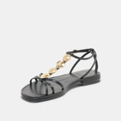 FAUN SANDALS BLACK LEATHER(Faun Sandals Black Leather) -Dolce Vita Shop DOLCEVITA SANDALS FAUN BLACKLEATHER 08