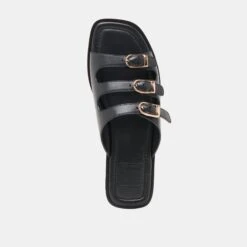 FIN SANDALS BLACK LEATHER(Fin Sandals Black Leather) -Dolce Vita Shop DOLCEVITA SANDALS FIN BLACKLEATHER 06