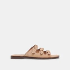 FIN SANDALS TAN SUEDE(Fin Sandals Tan Suede)