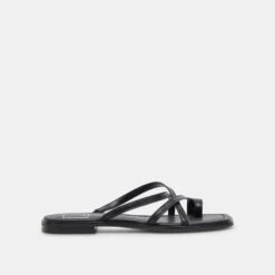 INDIGO SANDALS BLACK LEATHER(Indigo Sandals Black Leather)