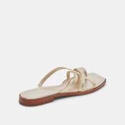 INDIGO SANDALS GOLD DISTRESSED LEATHER(Indigo Sandals Gold Distressed Leather) -Dolce Vita Shop DOLCEVITA SANDALS INDIGO GOLDMETALLICLEATHER 03