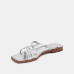 INDIGO SANDALS SILVER DISTRESSED LEATHER(Indigo Sandals Silver Distressed Leather) 12 INDIGO SANDALS SILVER DISTRESSED LEATHER(Indigo Sandals Silver Distressed Leather) -Dolce Vita Shop DOLCEVITA SANDALS INDIGO SILVERMETALLICLEATHER 09