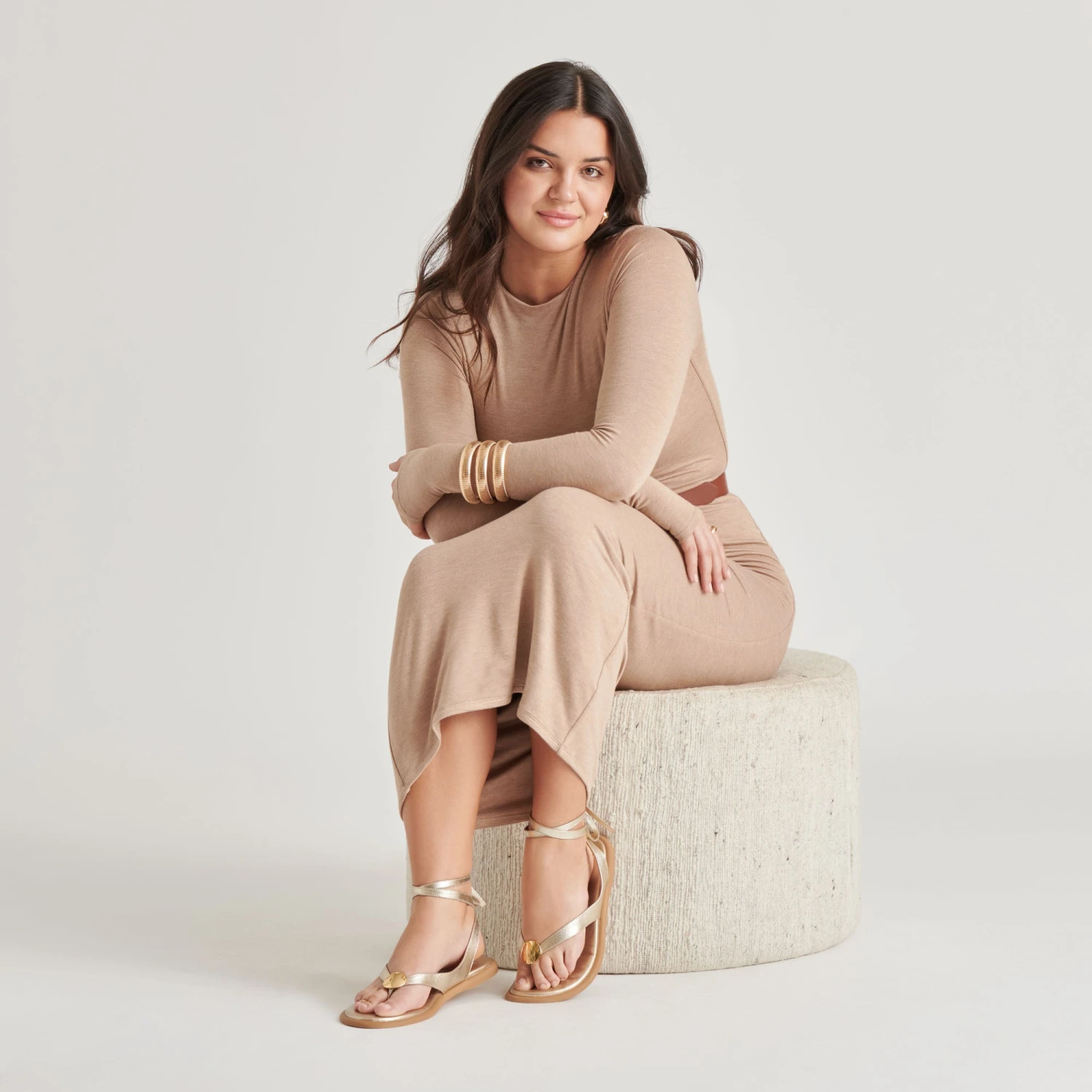 JUDY SANDALS LIGHT GOLD LEATHER(Judy Sandals Light Gold Leather) 3 JUDY SANDALS LIGHT GOLD LEATHER(Judy Sandals Light Gold Leather) - Image 3