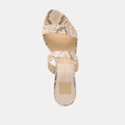 KAMILE SANDALS NATURAL SNAKE EMBOSSED LEATHER(Kamile Sandals Natural Snake Embossed Leather) -Dolce Vita Shop DOLCEVITA SANDALS KAMILE NATURAL SNAKE EMBOSSED LEATHER 06