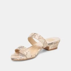 KAMILE SANDALS NATURAL SNAKE EMBOSSED LEATHER(Kamile Sandals Natural Snake Embossed Leather) -Dolce Vita Shop DOLCEVITA SANDALS KAMILE NATURAL SNAKE EMBOSSED LEATHER 09