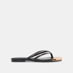 LAGUNA SANDALS BLACK LEATHER(Laguna Sandals Black Leather)
