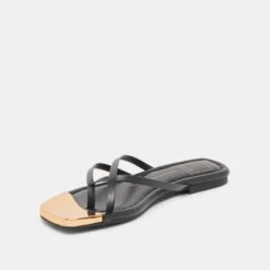 LAGUNA SANDALS BLACK LEATHER(Laguna Sandals Black Leather) -Dolce Vita Shop DOLCEVITA SANDALS LAGUNA BLACKLEATHER 08