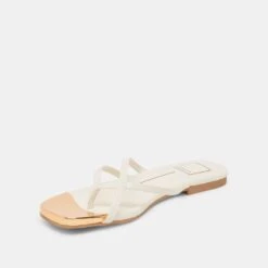 LAGUNA SANDALS OFF WHITE LEATHER(Laguna Sandals Off White Leather) -Dolce Vita Shop DOLCEVITA SANDALS LAGUNA OFFWHITELEATHER 08