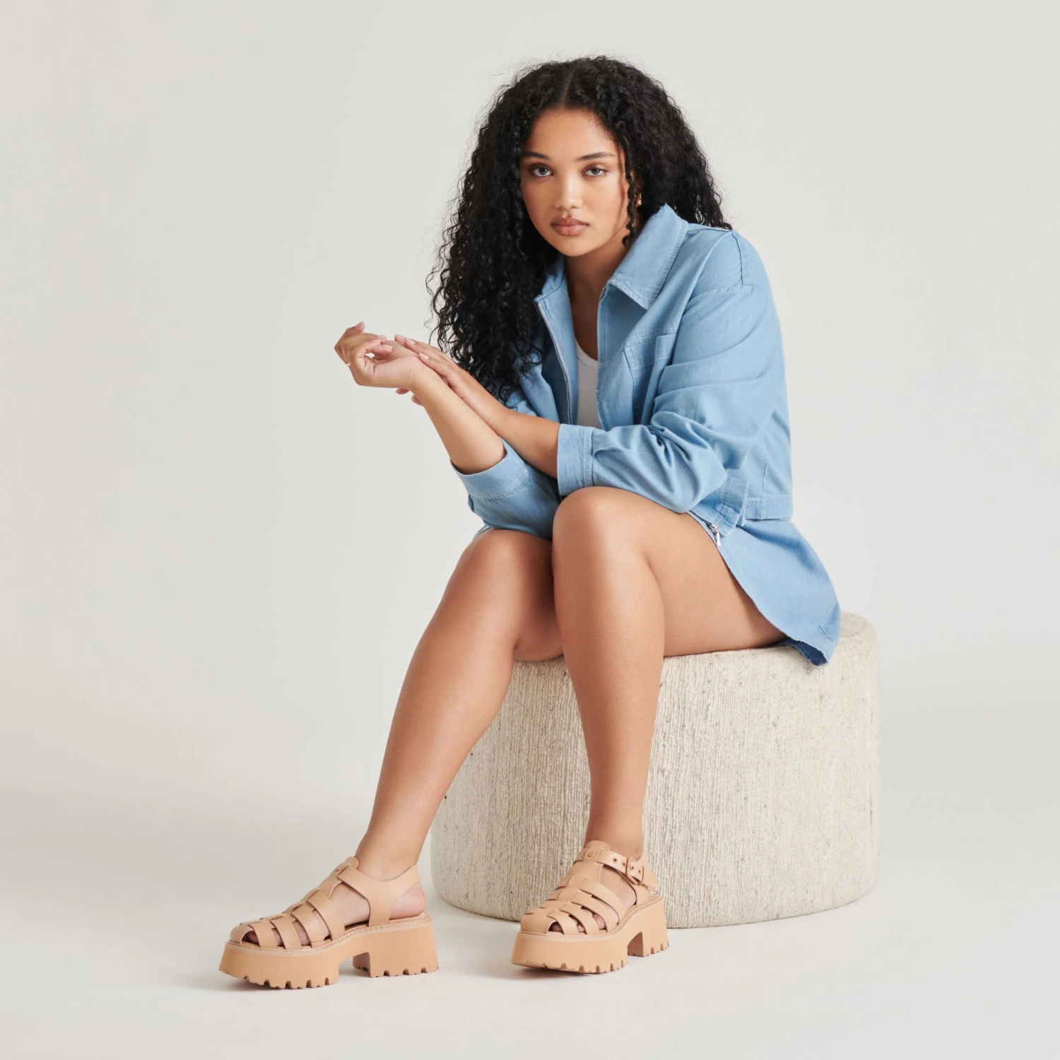 LASLY TONAL SANDALS CAFE LEATHER(Lasly Tonal Sandals Cafe Leather) 2 LASLY TONAL SANDALS CAFE LEATHER(Lasly Tonal Sandals Cafe Leather) - Image 2