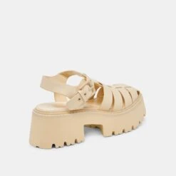 LASLY TONAL SANDALS LIGHT YELLOW LEATHER(Lasly Tonal Sandals Light Yellow Leather) -Dolce Vita Shop DOLCEVITA SANDALS LASLYTONAL LIGHTYELLOWLEATHER 03
