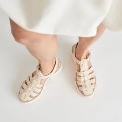 LASLY SANDALS OATMEAL KNIT(Lasly Sandals Oatmeal Knit) -Dolce Vita Shop DOLCEVITA SANDALS LASLY OATMEALKNIT ONFOOT 03