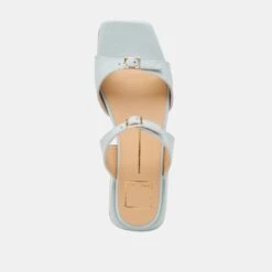 LAVERN SANDALS ICE BLUE CRINKLE PATENT(Lavern Sandals Ice Blue Crinkle Patent) -Dolce Vita Shop DOLCEVITA SANDALS LAVERN LIGHTBLUELEATHER 06