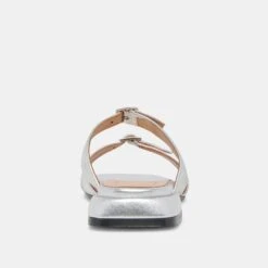 LAVERN SANDALS SILVER METALLIC LEATHER(Lavern Sandals Silver Metallic Leather) -Dolce Vita Shop DOLCEVITA SANDALS LAVERN SILVERMETALLICLEATHER 05