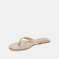 LAYNEY SANDALS LIGHT GOLD METALLIC LEATHER(Layney Sandals Light Gold Metallic Leather) -Dolce Vita Shop DOLCEVITA SANDALS LAYNEY LIGHTGOLDMETALLICLEATHER 09