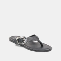 ROSSA SANDALS BLACK LEATHER(Rossa Sandals Black Leather) -Dolce Vita Shop DOLCEVITA SANDALS ROSSA BLACKLEATHER 01