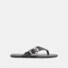 ROSSA SANDALS BLACK LEATHER(Rossa Sandals Black Leather)