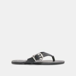 ROSSA SANDALS BLACK LEATHER(Rossa Sandals Black Leather)