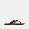 ROSSA SANDALS BURGUNDY LEATHER(Rossa Sandals Burgundy Leather)