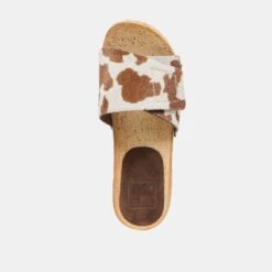 SANDY SANDALS COCOA TAURUS CALF HAIR(Sandy Sandals Cocoa Taurus Calf Hair) -Dolce Vita Shop DOLCEVITA SANDALS SANDY COCOATAURUSCALFHAIR 06