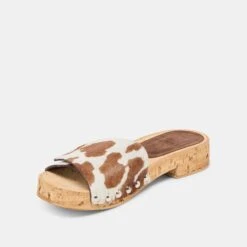 SANDY SANDALS COCOA TAURUS CALF HAIR(Sandy Sandals Cocoa Taurus Calf Hair) -Dolce Vita Shop DOLCEVITA SANDALS SANDY COCOATAURUSCALFHAIR 09