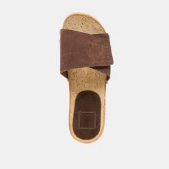 SANDY SANDALS DK BROWN SUEDE(Sandy Sandals Dk Brown Suede) -Dolce Vita Shop DOLCEVITA SANDALS SANDY DKBROWNSUEDE 06