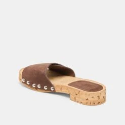 SANDY SANDALS DK BROWN SUEDE(Sandy Sandals Dk Brown Suede) -Dolce Vita Shop DOLCEVITA SANDALS SANDY DKBROWNSUEDE 08