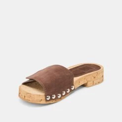 SANDY SANDALS DK BROWN SUEDE(Sandy Sandals Dk Brown Suede) -Dolce Vita Shop DOLCEVITA SANDALS SANDY DKBROWNSUEDE 09