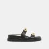 SATINE SANDALS BLACK LEATHER(Satine Sandals Black Leather)