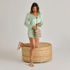 SATINE SANDALS BONE LEATHER(Satine Sandals Bone Leather) -Dolce Vita Shop DOLCEVITA SANDALS SATINE BONELEATHER ONFOOT MALLORCANATURAL 01