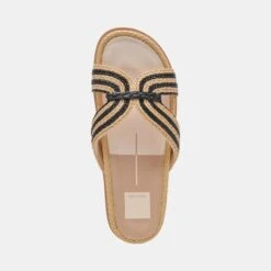 SELDA SANDALS NATURAL BLACK RAFFIA(Selda Sandals Natural Black Raffia) -Dolce Vita Shop DOLCEVITA SANDALS SELDA NATURAL BLACKRAFFIA 06