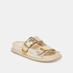 SEVANA SANDALS LIGHT GOLD DISTRESSED LEATHER(Sevana Sandals Light Gold Distressed Leather) -Dolce Vita Shop DOLCEVITA SANDALS SEVANA LIGHTGOLDDISTRESSEDLEATHER 01