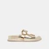 SEVANA SANDALS LIGHT GOLD DISTRESSED LEATHER(Sevana Sandals Light Gold Distressed Leather)