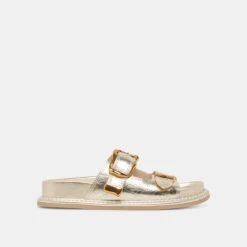 SEVANA SANDALS LIGHT GOLD DISTRESSED LEATHER(Sevana Sandals Light Gold Distressed Leather)
