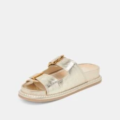 SEVANA SANDALS LIGHT GOLD DISTRESSED LEATHER(Sevana Sandals Light Gold Distressed Leather) -Dolce Vita Shop DOLCEVITA SANDALS SEVANA LIGHTGOLDDISTRESSEDLEATHER 08