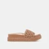 SIDONA SANDALS BROWN RAFFIA(Sidona Sandals Brown Raffia)