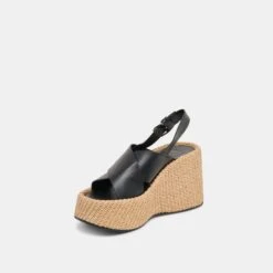 SKYLAR WEDGES BLACK LEATHER(Skylar Wedges Black Leather) -Dolce Vita Shop DOLCEVITA SANDALS SKYLAR BLACKLEATHER 08