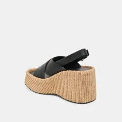 SKYLAR WEDGES BLACK LEATHER(Skylar Wedges Black Leather) -Dolce Vita Shop DOLCEVITA SANDALS SKYLAR BLACKLEATHER 09
