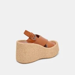 SKYLAR WEDGES BROWN LEATHER(Skylar Wedges Brown Leather) -Dolce Vita Shop DOLCEVITA SANDALS SKYLAR BROWNLEATHER 03