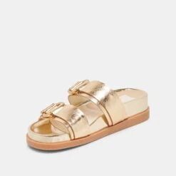 SOYA SANDALS GOLD DISTRESSED LEATHER(Soya Sandals Gold Distressed Leather) -Dolce Vita Shop DOLCEVITA SANDALS SOYA GOLDDISTRESSEDLEATHER 08