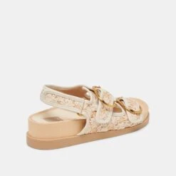 STARLA SANDALS CREME FLORAL RAFFIA(Starla Sandals Creme Floral Raffia) -Dolce Vita Shop DOLCEVITA SANDALS STARLA CREMEFLORAL 03