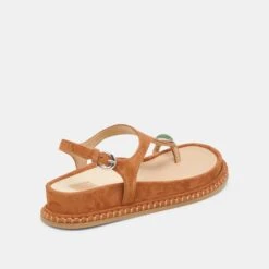 STEFAN GEMSTONE SANDALS CARAMEL SUEDE(Stefan Gemstone Sandals Caramel Suede) -Dolce Vita Shop DOLCEVITA SANDALS STEFANGEMSTONE CARAMELSUEDE 03
