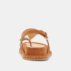 STEFAN GEMSTONE SANDALS CARAMEL SUEDE(Stefan Gemstone Sandals Caramel Suede) -Dolce Vita Shop DOLCEVITA SANDALS STEFANGEMSTONE CARAMELSUEDE 05