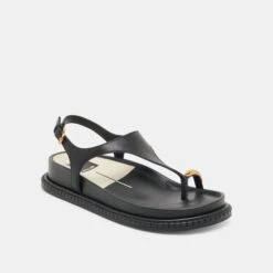 STEFAN SANDALS BLACK LEATHER(Stefan Sandals Black Leather) -Dolce Vita Shop DOLCEVITA SANDALS STEFAN BLACKLEATHER 01