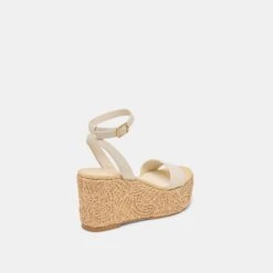 TALISA WEDGES IVORY LEATHER(Talisa Wedges Ivory Leather) -Dolce Vita Shop DOLCEVITA SANDALS TALISA IVORYLEATHER 03