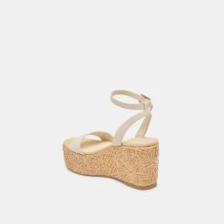 TALISA WEDGES IVORY LEATHER(Talisa Wedges Ivory Leather) -Dolce Vita Shop DOLCEVITA SANDALS TALISA IVORYLEATHER 09